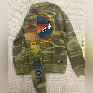 AVIATOR NATION MALIBU SWEATSHIRT - CAMO